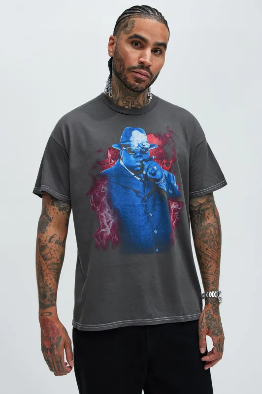 Notorious Biggie Smalls The King Of New York Short Sleeve Tee - Black sold by Fashion Nova