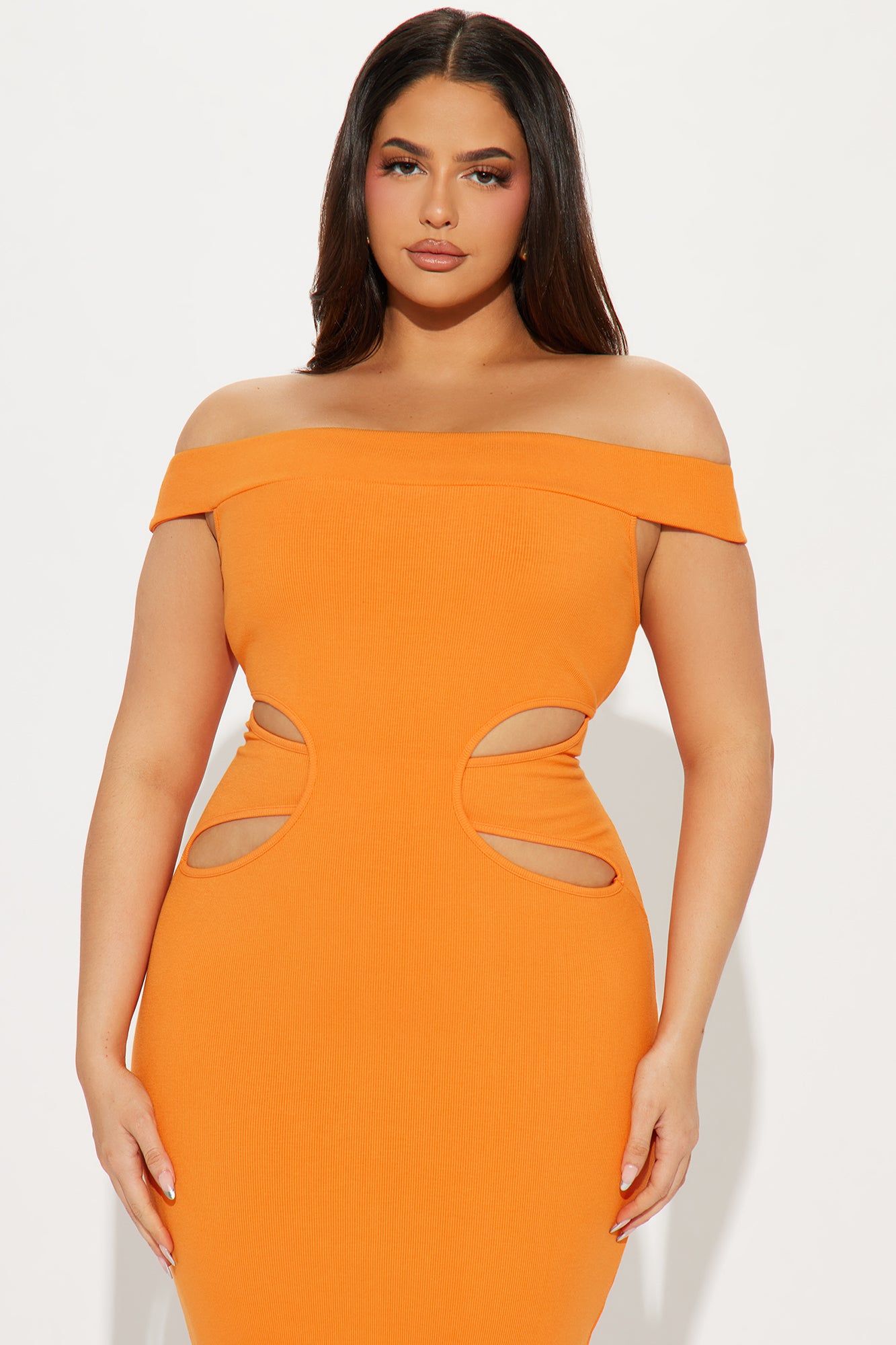 Mila Cutout Midi Dress - Orange sold by Fashion Nova product image thumbnail 5