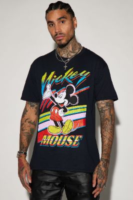 Disney Mickey Mouse Short Sleeve Tee - Black sold by Fashion Nova