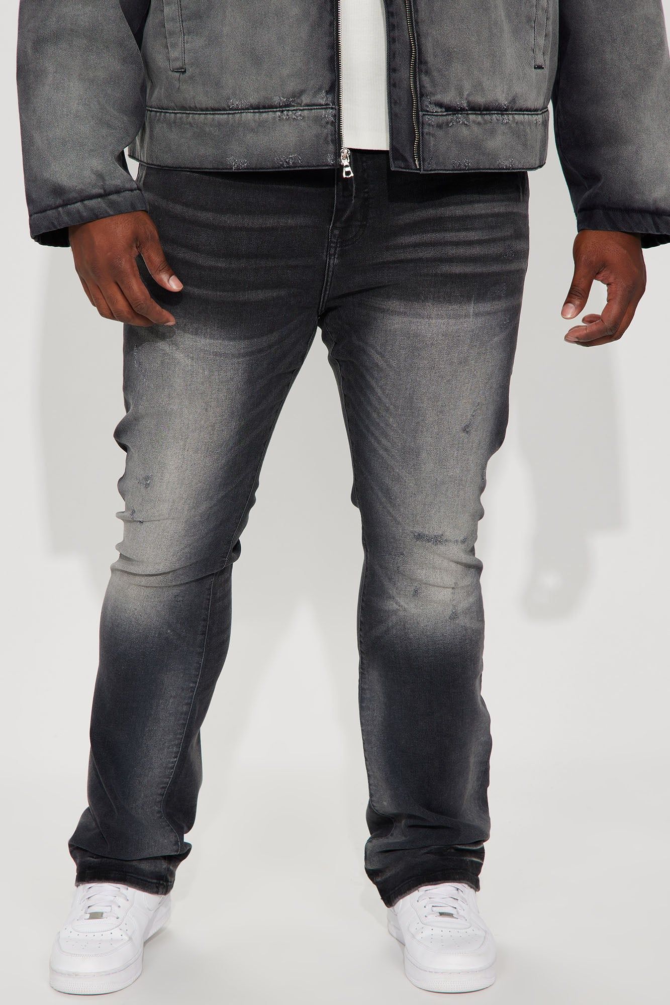 Held You Close Stacked Skinny Flare Jeans - Black Wash sold by Fashion Nova product image thumbnail 2