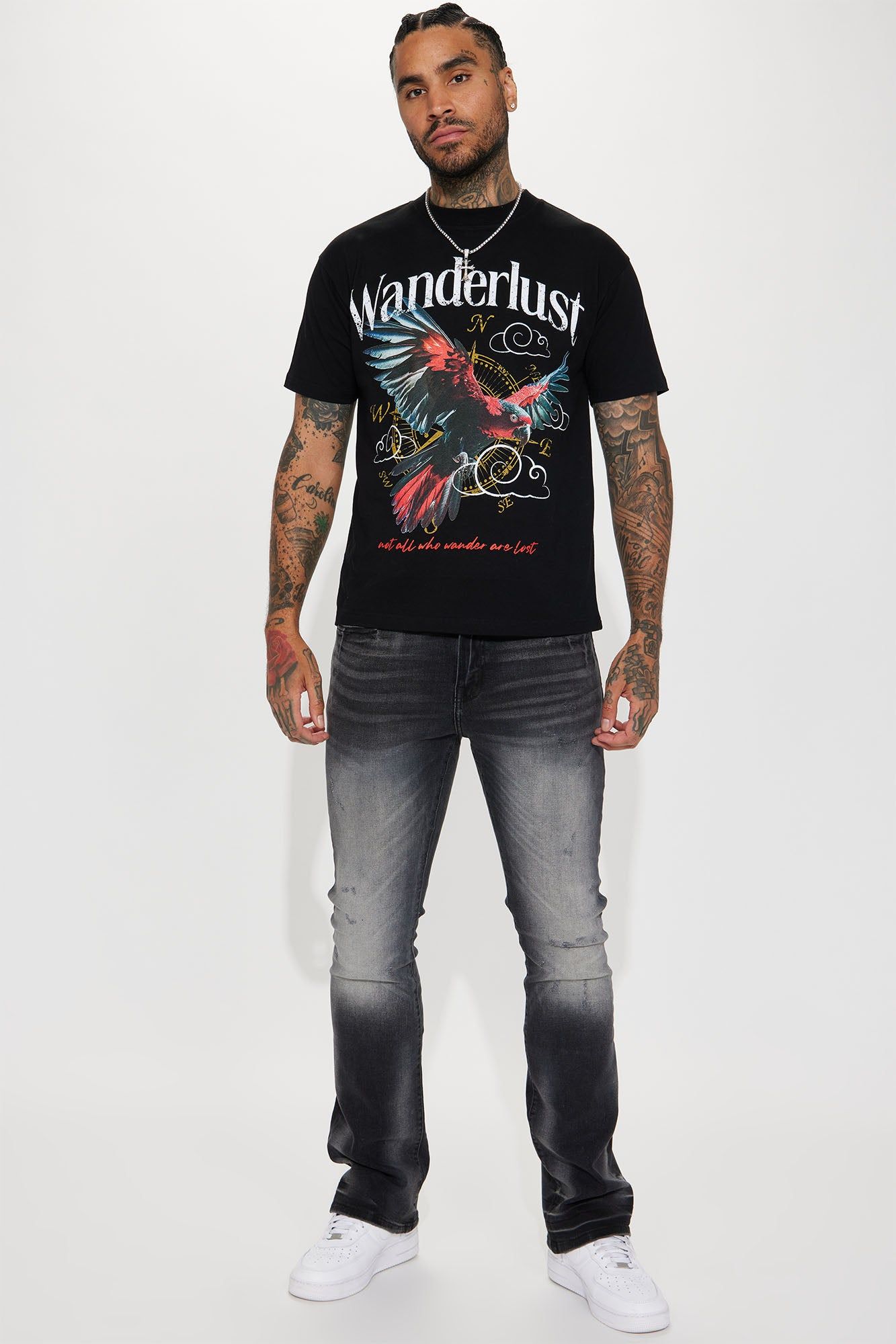 Held You Close Stacked Skinny Flare Jeans - Black Wash sold by Fashion Nova product image thumbnail 3