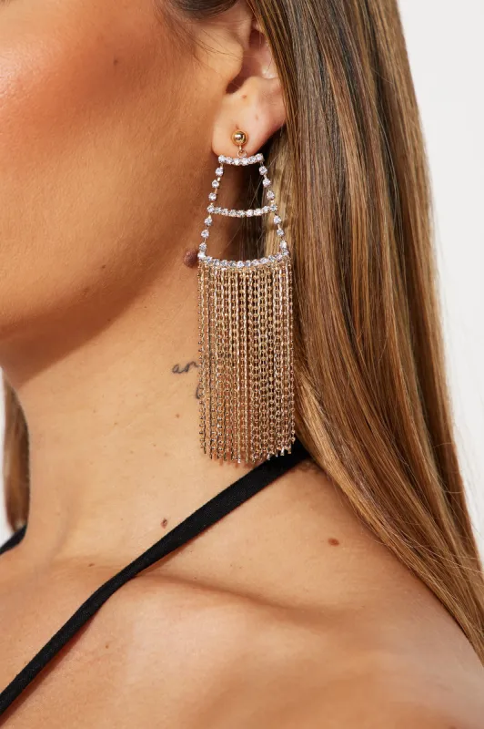 Make Me Stay Earrings - Gold sold by Fashion Nova