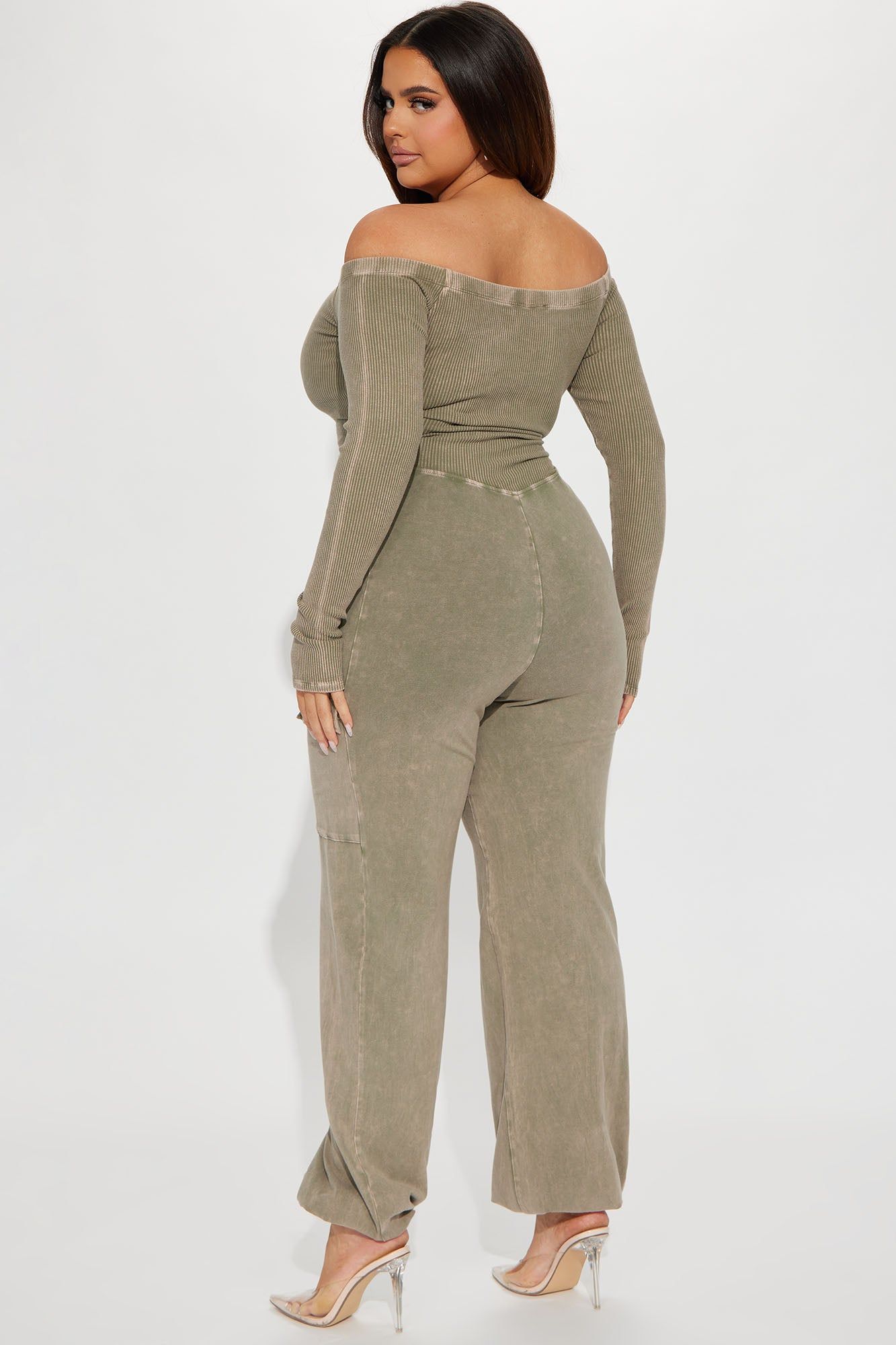 Not An Issue Washed Jumpsuit - Olive sold by Fashion Nova product image thumbnail 6