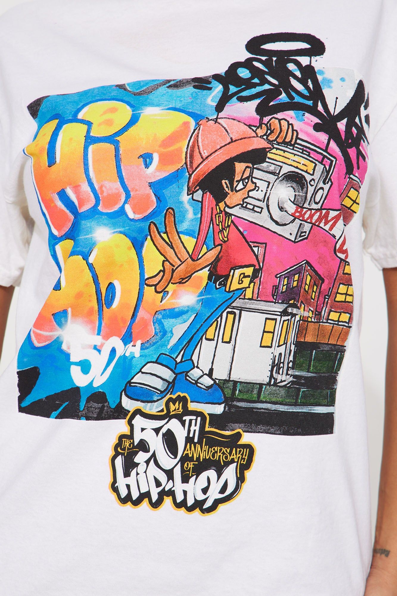 50 Years Of Hip Hop Graphic Tee - Taupe sold by Fashion Nova product image thumbnail 3