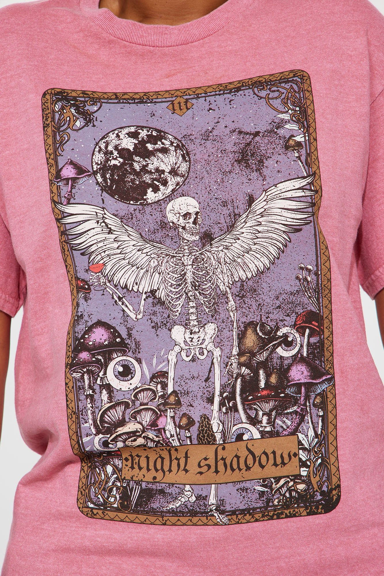 Night Shadow Graphic Tee - Rose sold by Fashion Nova product image thumbnail 3