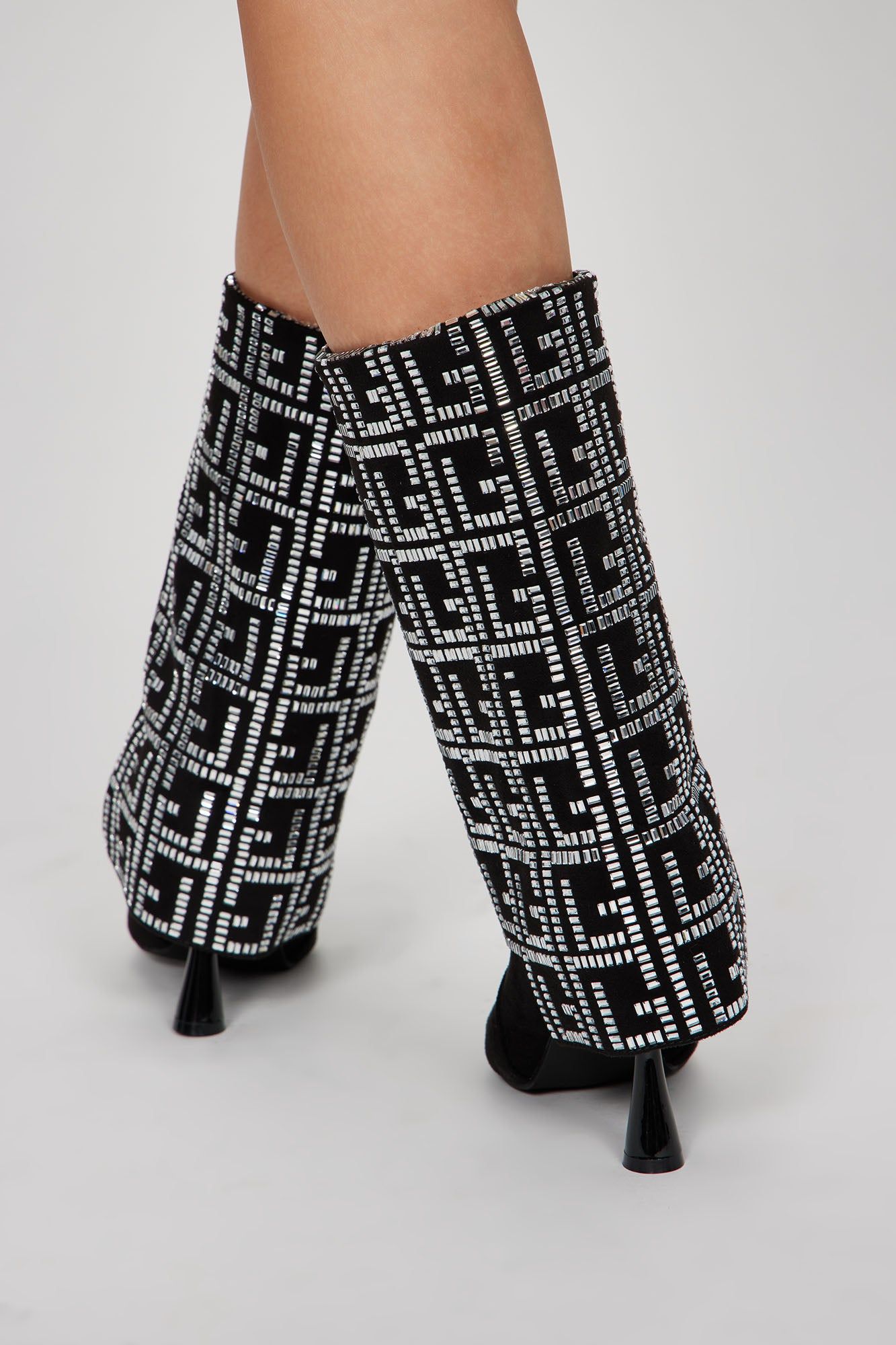 Sparkle All Night Booties - Black sold by Fashion Nova product image thumbnail 4