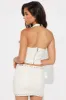 Adira Faux Leather Skirt Set - Cream sold by Fashion Nova