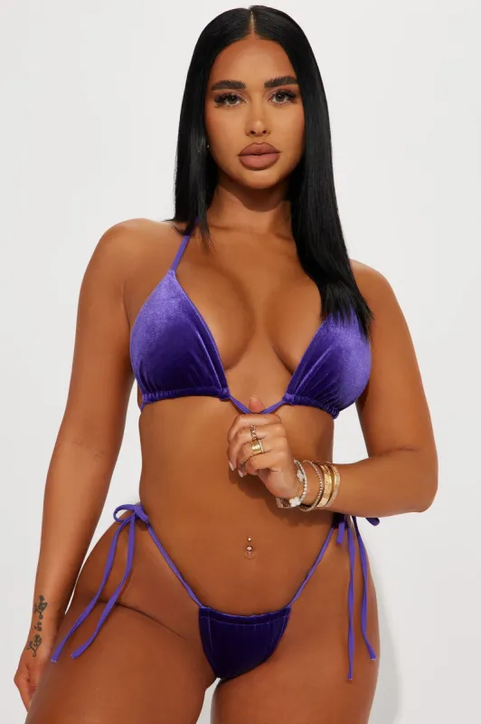 Skylar Triangle 2 Piece Bikini - Purple sold by Fashion Nova