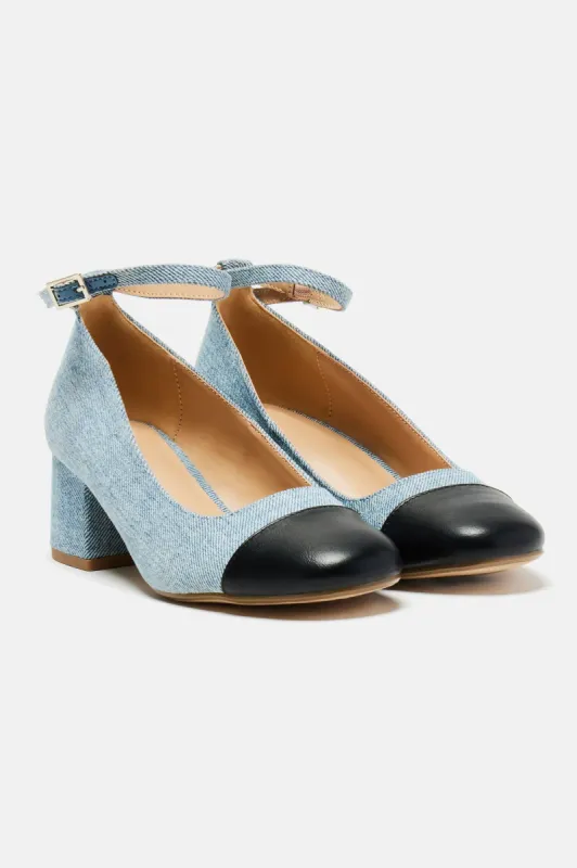 Better Not Pumps - Denim sold by Fashion Nova