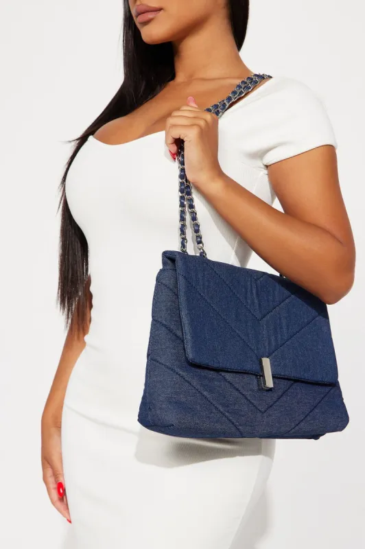 When In NY Handbag - Dark Denim sold by Fashion Nova