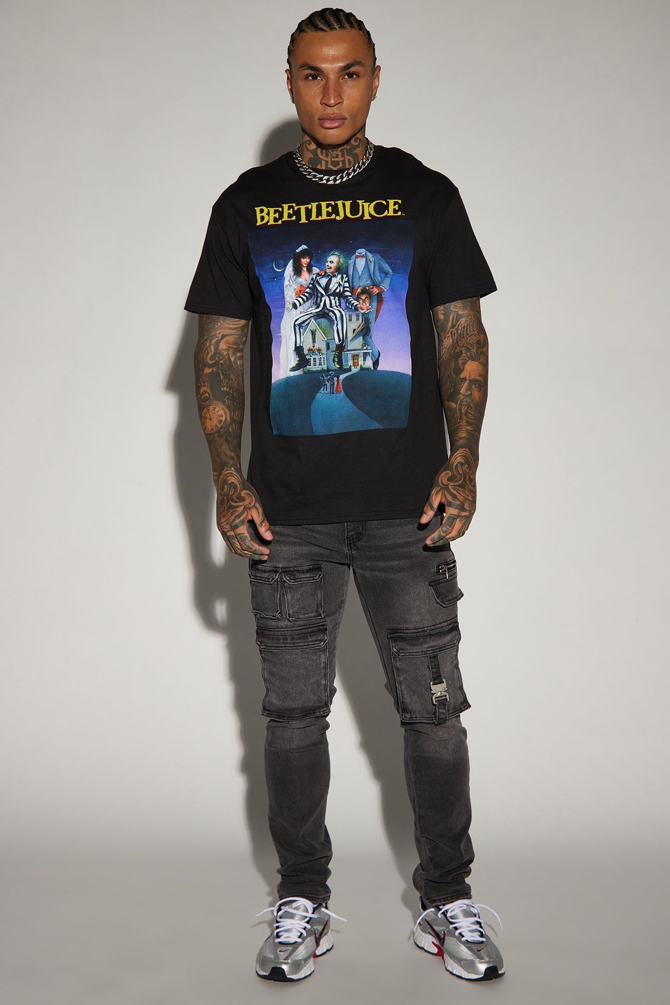 Beetlejuice Cover Short Sleeve Tee - Black sold by Fashion Nova product image thumbnail 2