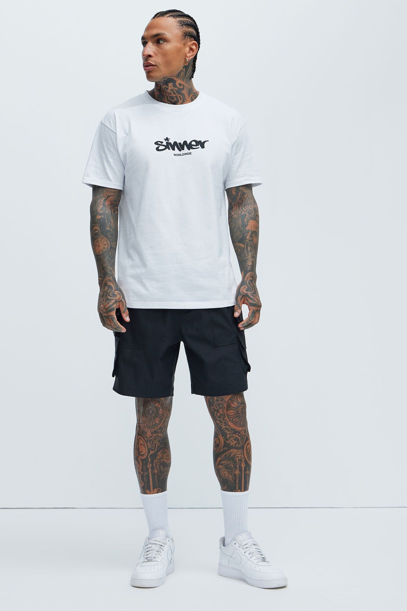 Big City Sinner Short Sleeve Tee - White sold by Fashion Nova product image thumbnail 2