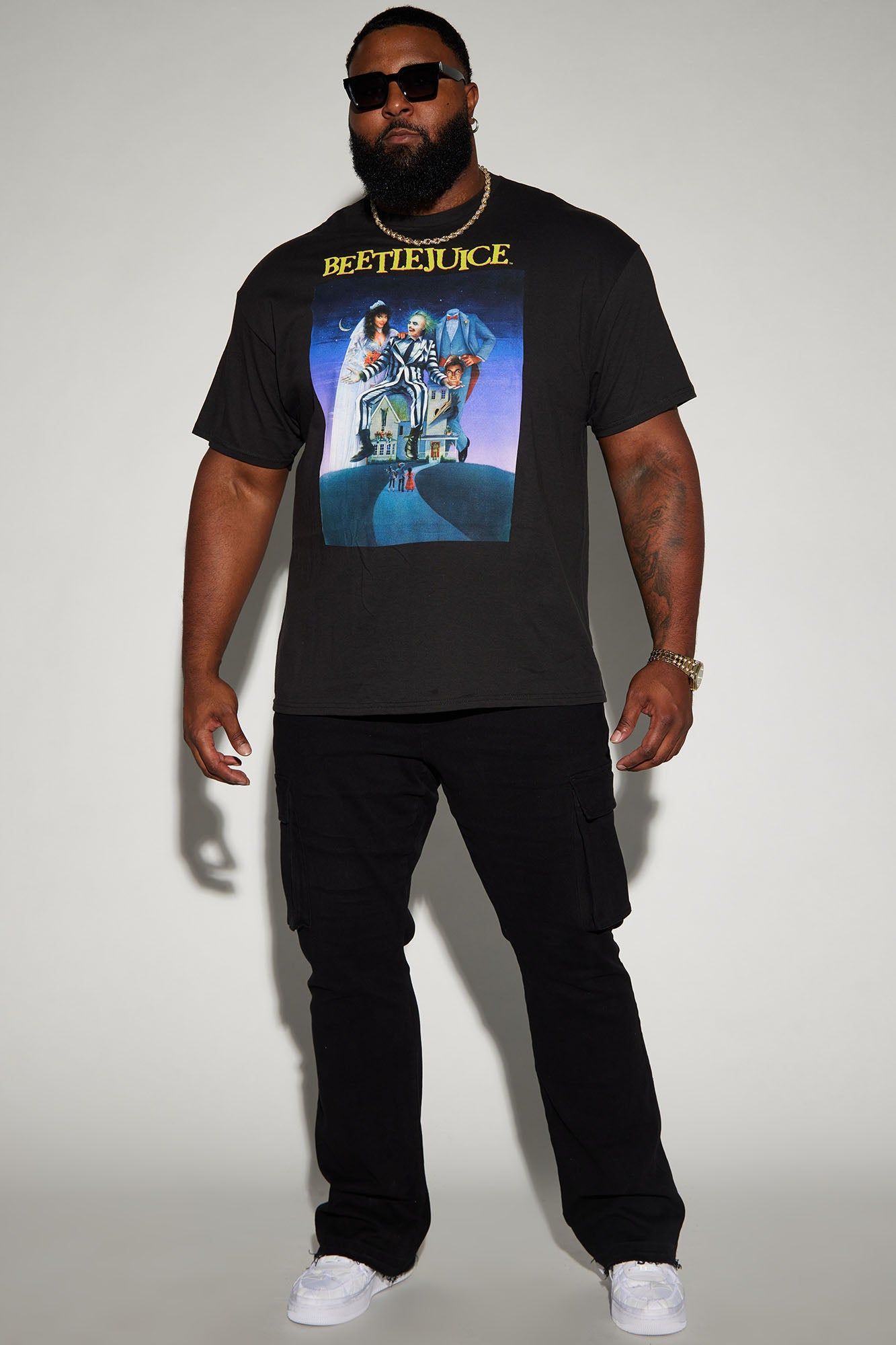 Beetlejuice Cover Short Sleeve Tee - Black sold by Fashion Nova product image thumbnail 5