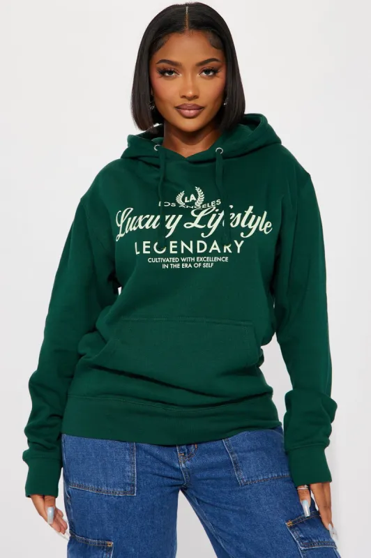 Living In Luxury Hoodie - Green sold by Fashion Nova