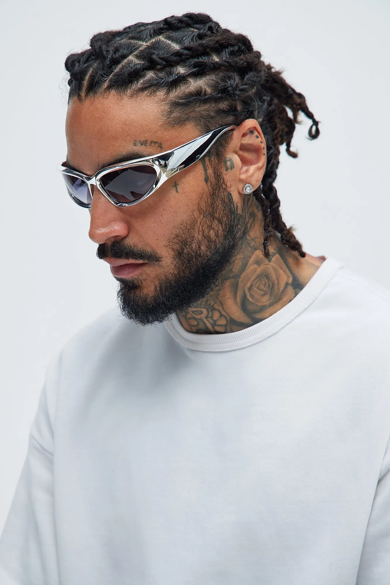 Space Surfer Sunglasses - Silver/Smoke sold by Fashion Nova product image thumbnail 2