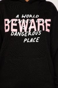 Beware Of Love Hoodie - Black sold by Fashion Nova