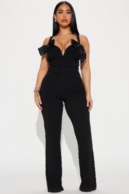 Next Level Jumpsuit - Black sold by Fashion Nova