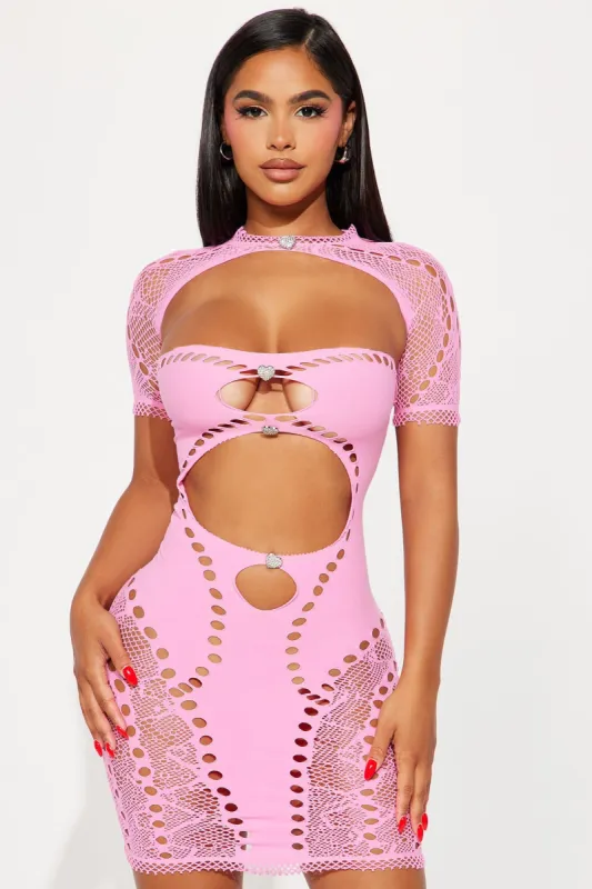 Kate Seamless Mini Dress Set - Pink sold by Fashion Nova