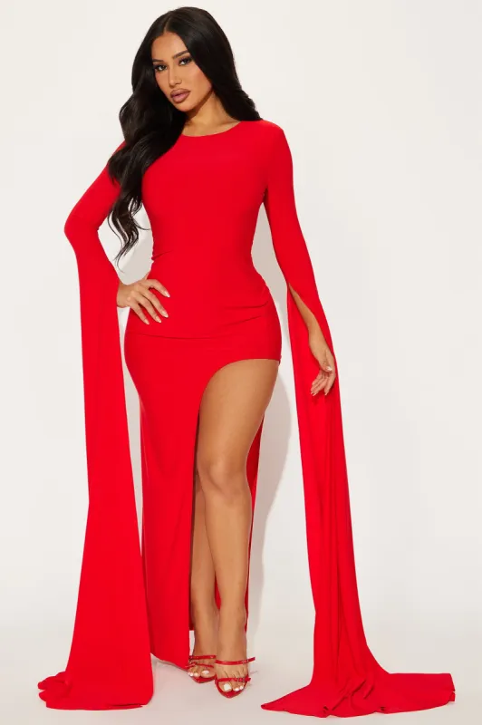 Scarlet Heart Gown - Red sold by Fashion Nova