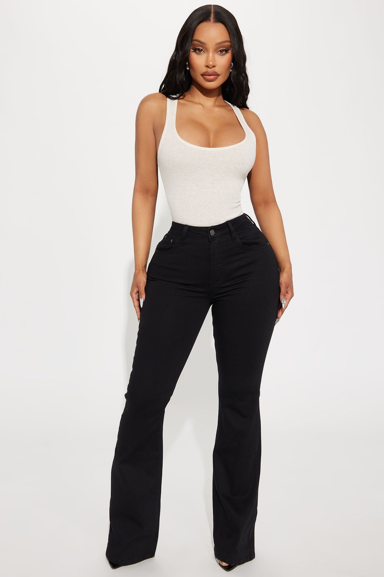 Essential Racer Back Tank Top - Oatmeal sold by Fashion Nova
