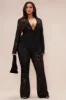 Charlize Sequin Embroidered Blazer - Black sold by Fashion Nova