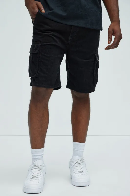 Marly Cargo Shorts - Black sold by Fashion Nova