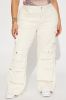 Elliana Cargo Pant - Ivory sold by Fashion Nova