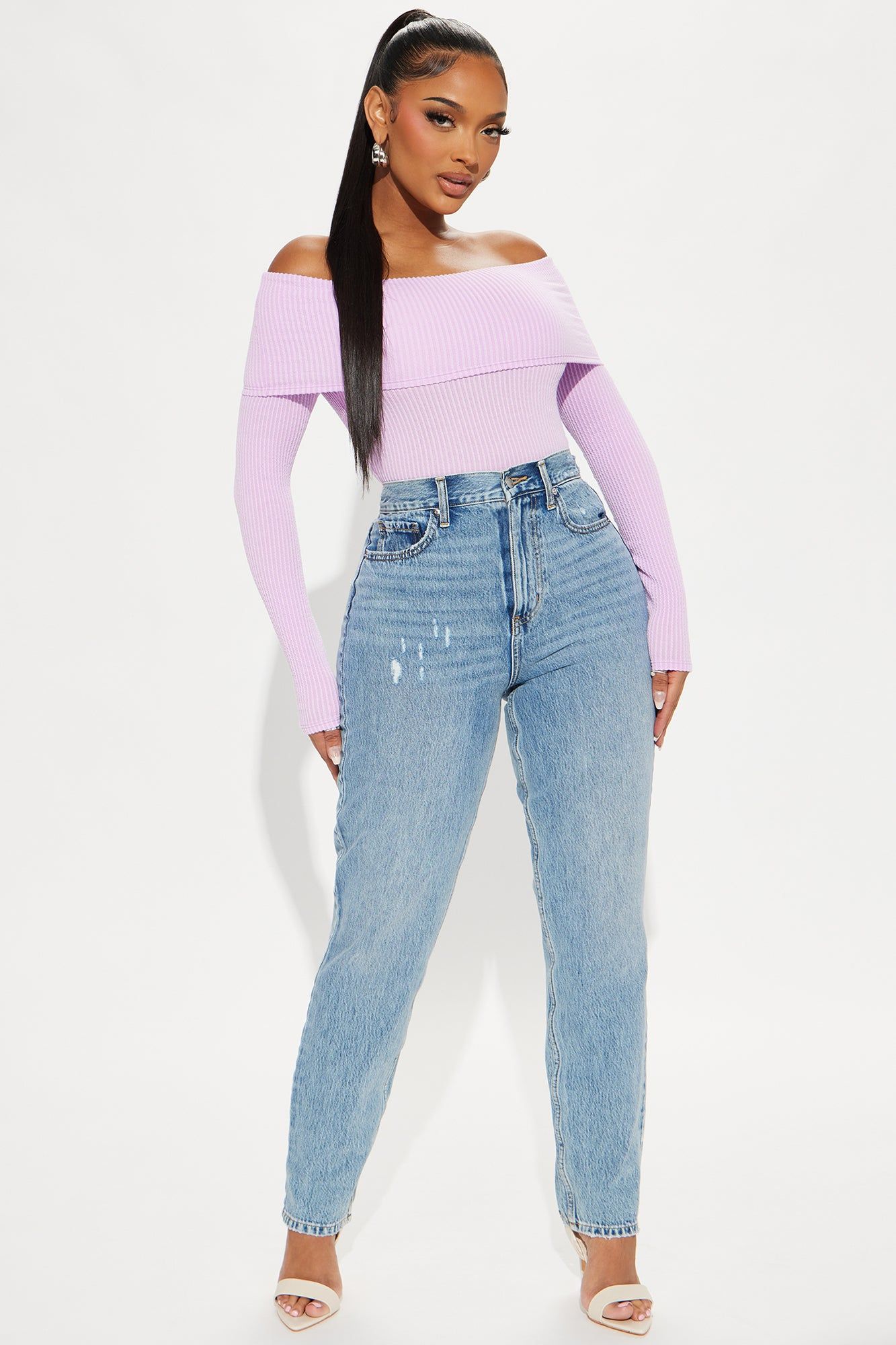 Best Of Luck Off Shoulder Top - Lilac sold by Fashion Nova product image thumbnail 2