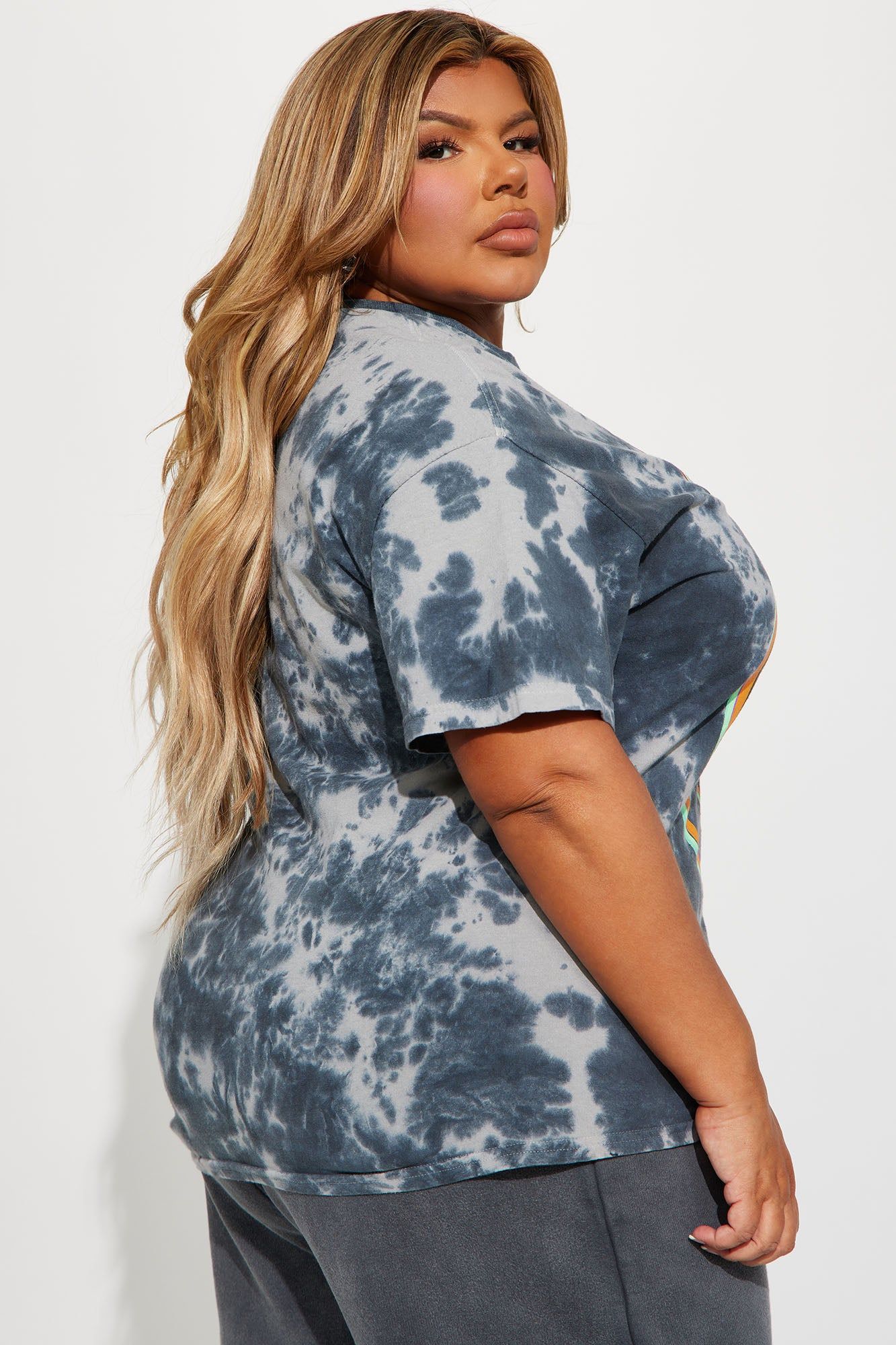 Nirvana All Smiles Tie Dye Tee - Black/combo sold by Fashion Nova product image thumbnail 8