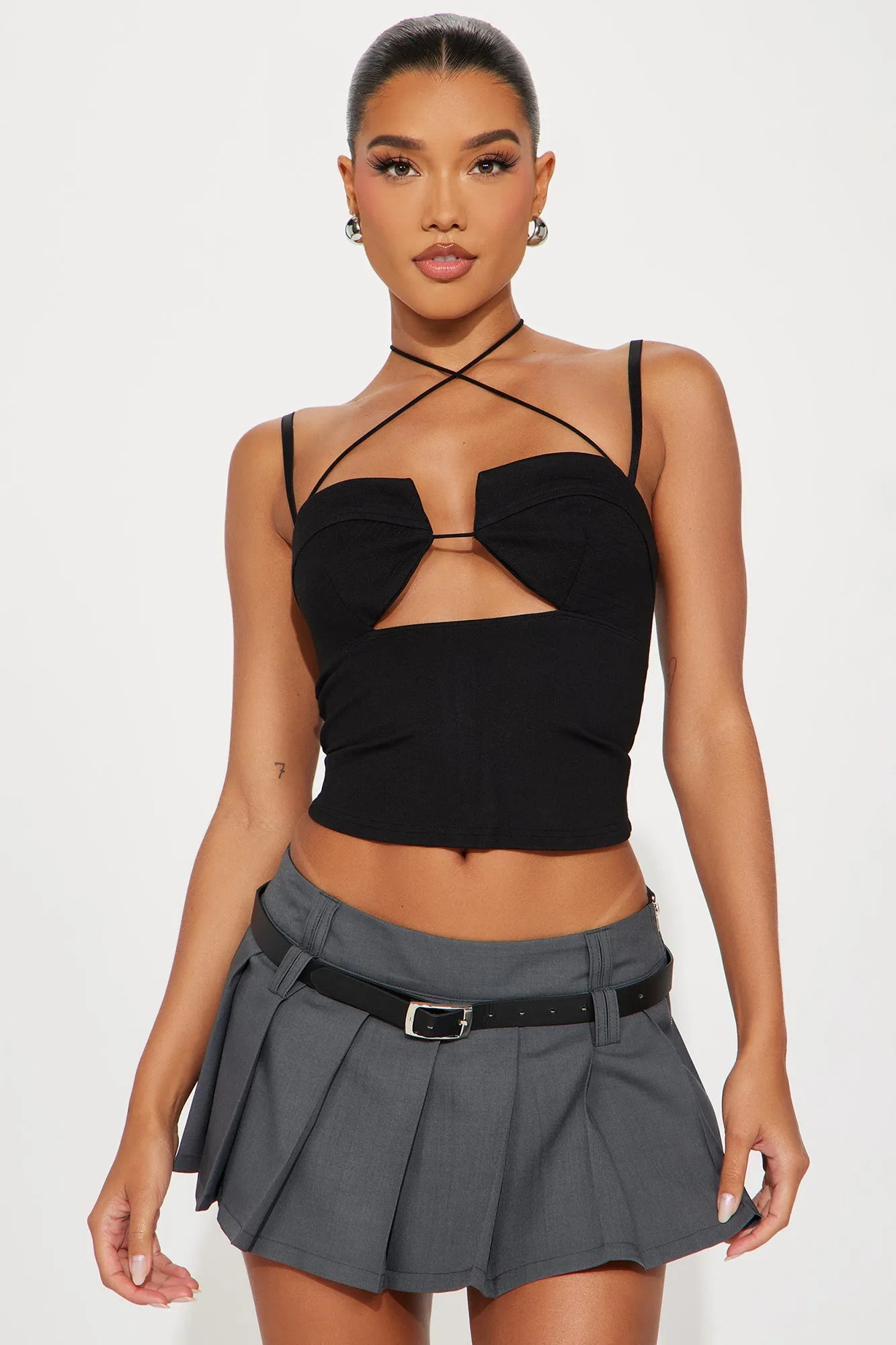 Pour It Up Cut Out Top - Black sold by Fashion Nova