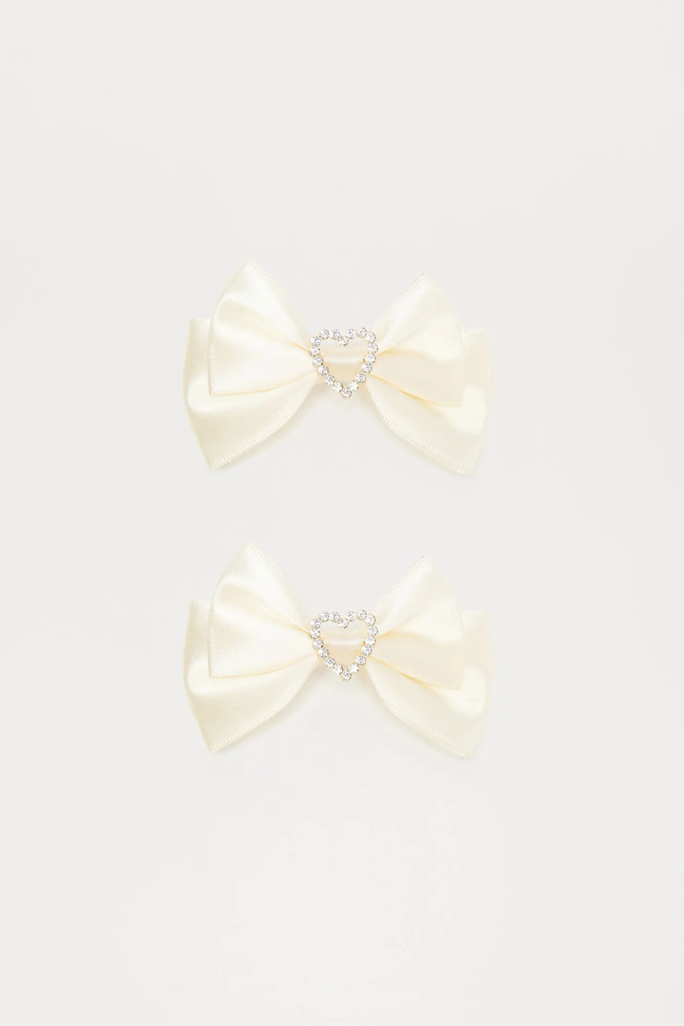 Love Like Mine Bow Hair Clip Set - Ivory sold by Fashion Nova product image thumbnail 2