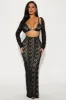Kylie Long Sleeve Lace Maxi Dress - Black sold by Fashion Nova
