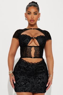 Alexa Mesh Mini Dress - Black sold by Fashion Nova