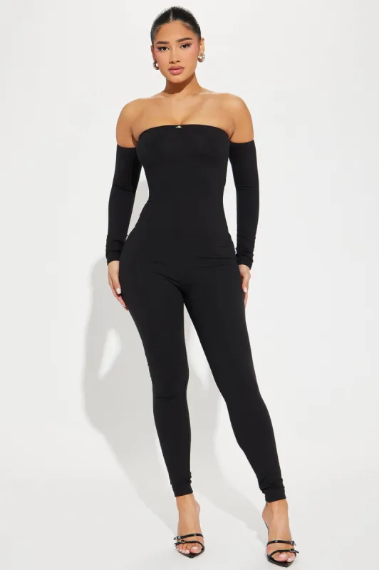 Take My Breath Jumpsuit - Black sold by Fashion Nova
