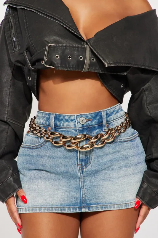 Statement Chain Belt - Gold made by Fashion Nova