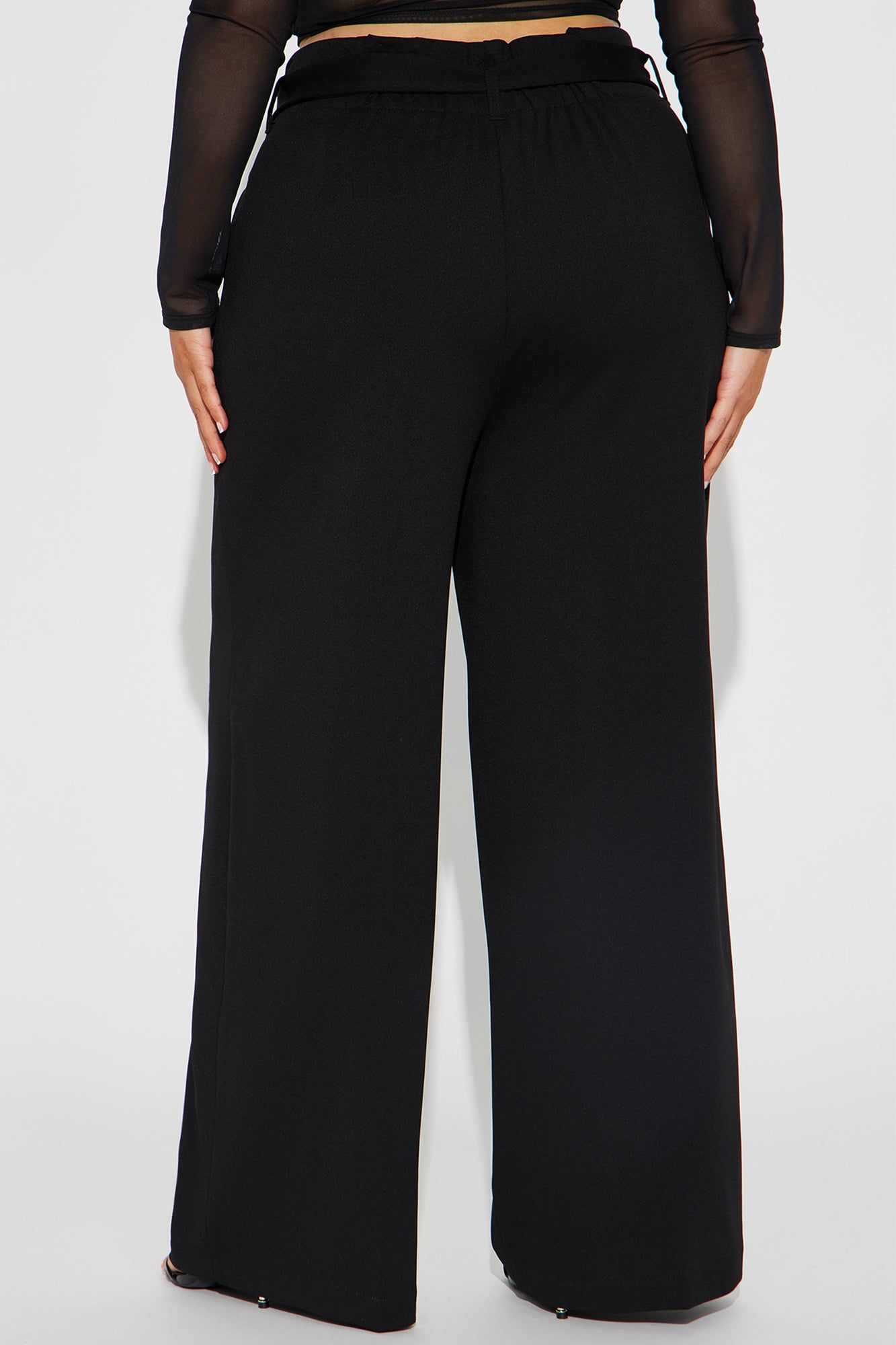 Amelia Wide Leg Trouser - Black sold by Fashion Nova product image thumbnail 6
