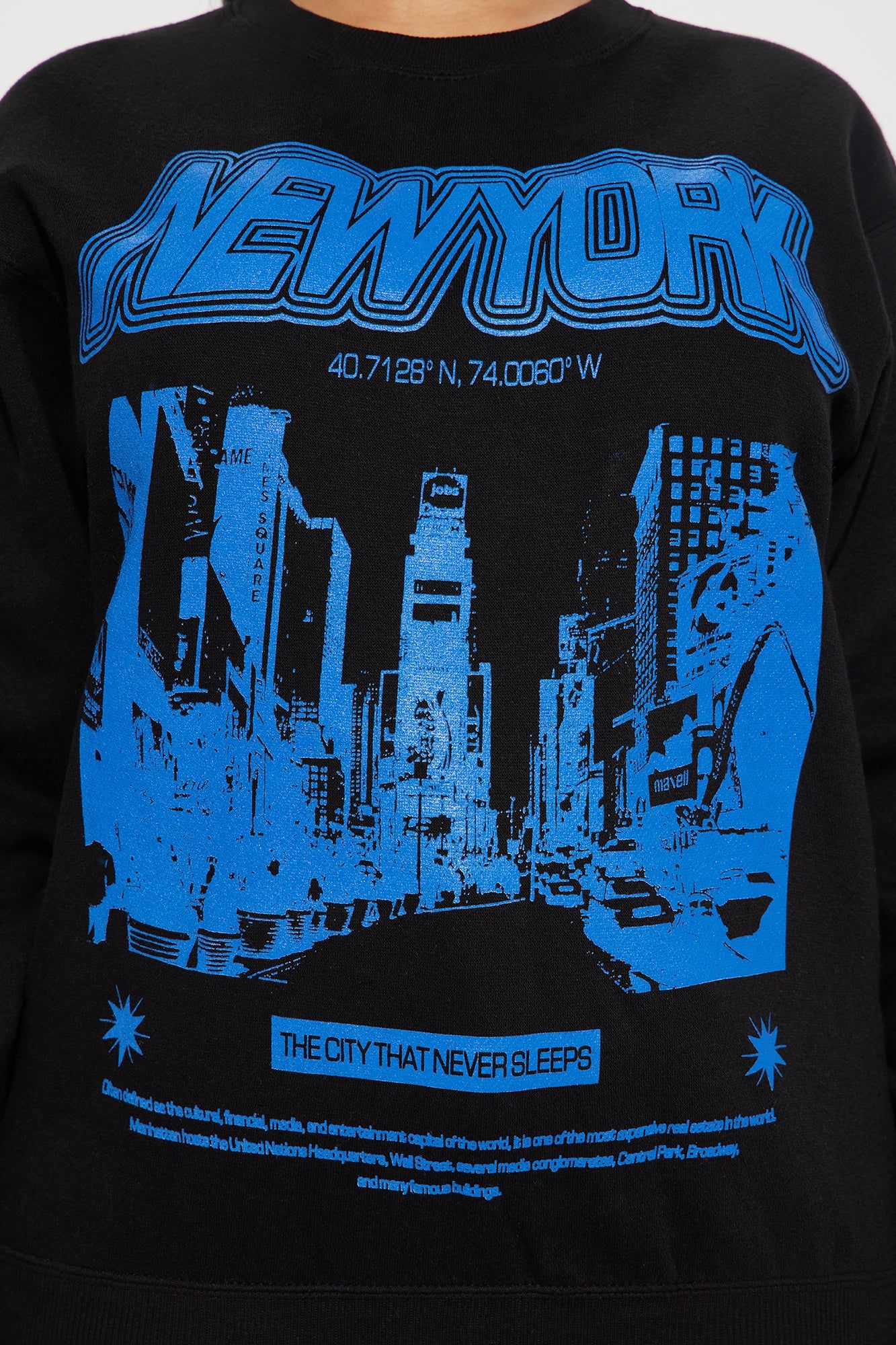 New York Night Life Sweatshirt - Black sold by Fashion Nova product image thumbnail 3