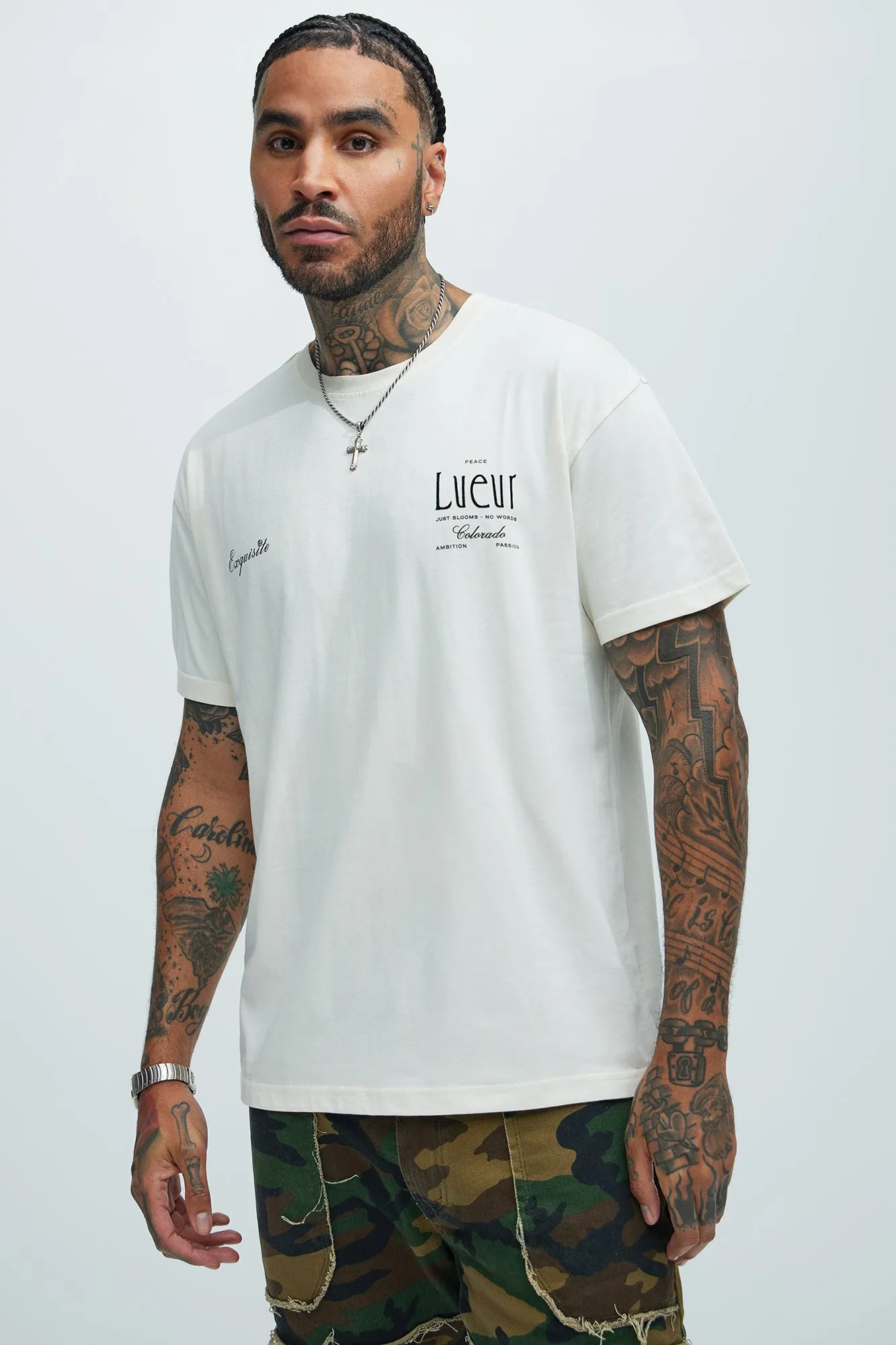 Lueur Halcyon Paris Short Sleeve Tee - Cream sold by Fashion Nova product image thumbnail 2