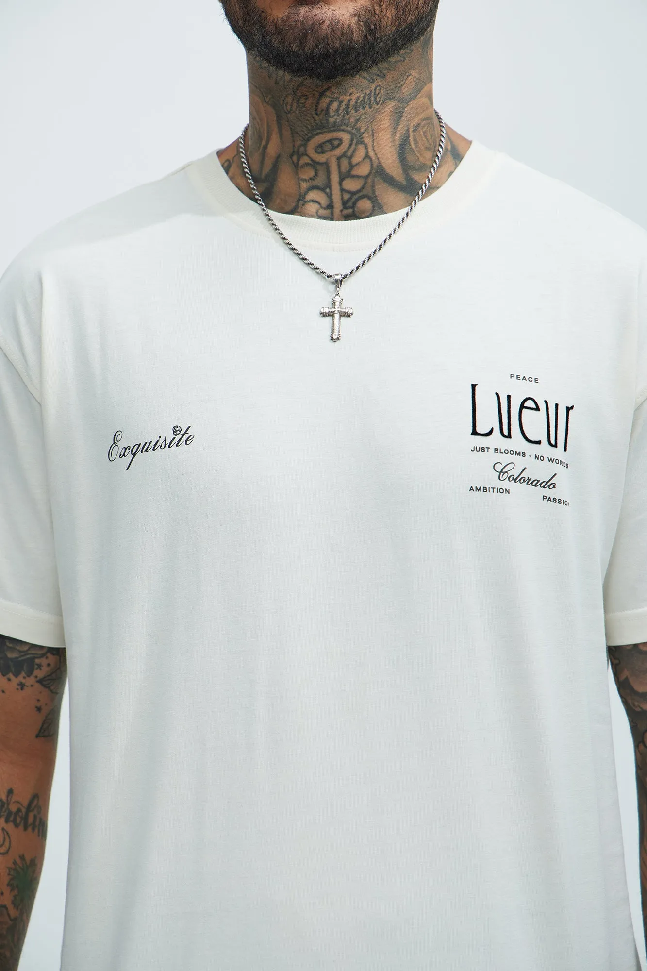 Lueur Halcyon Paris Short Sleeve Tee - Cream sold by Fashion Nova product image thumbnail 4