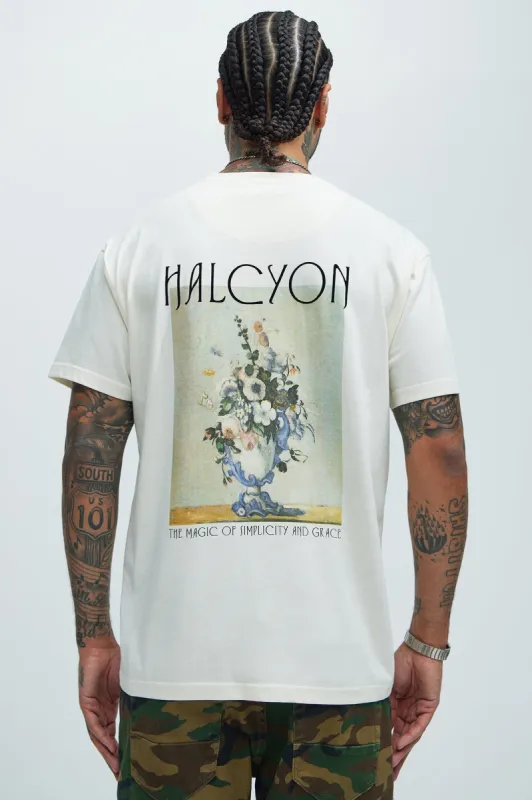 Lueur Halcyon Paris Short Sleeve Tee - Cream sold by Fashion Nova