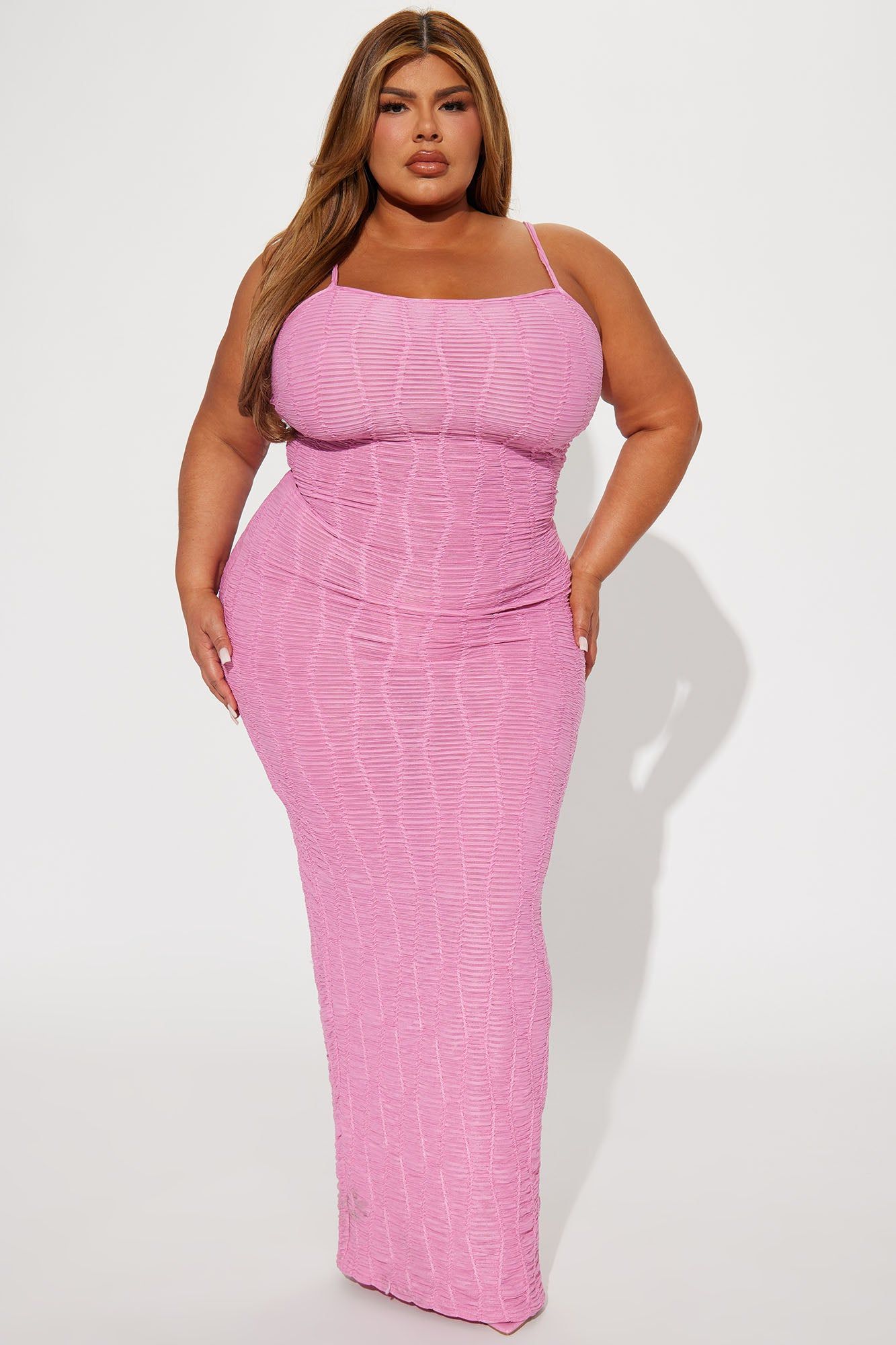 Ari Textured Maxi Dress - Pink sold by Fashion Nova product image thumbnail 4