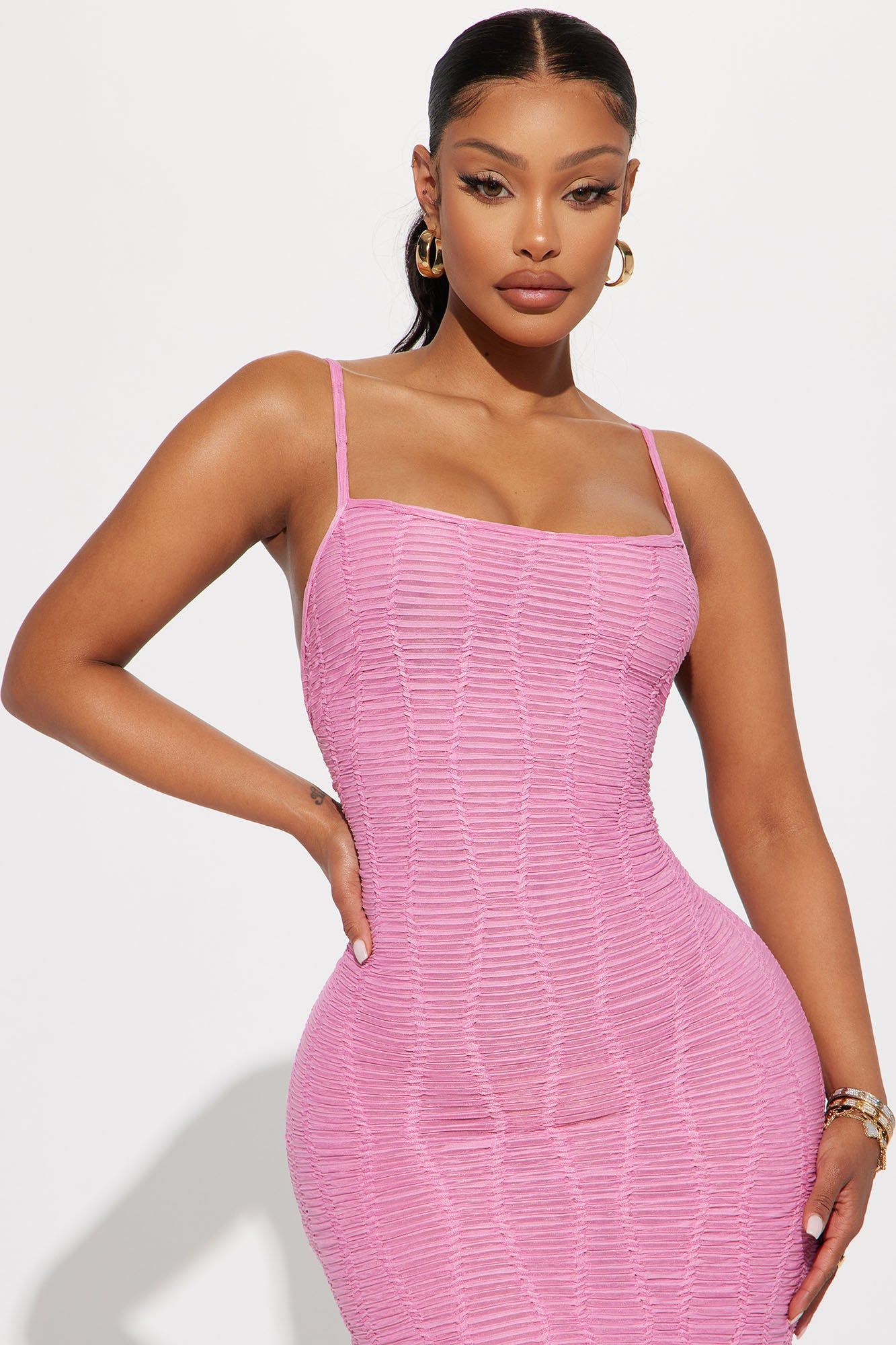 Ari Textured Maxi Dress - Pink sold by Fashion Nova product image thumbnail 2