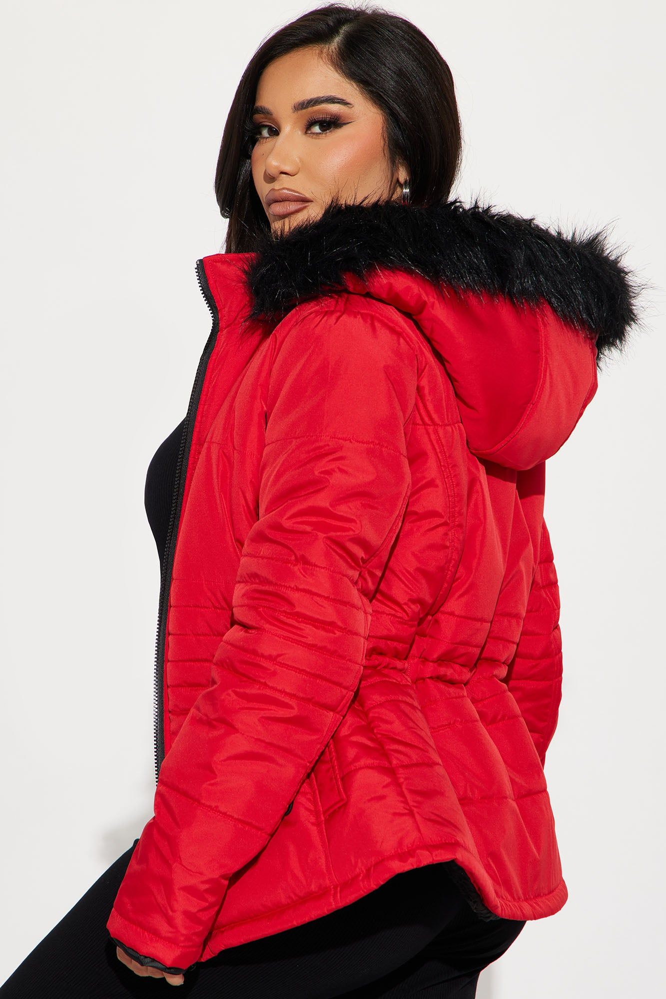 Snowmobile Ready Puffer Jacket - Red sold by Fashion Nova product image thumbnail 4