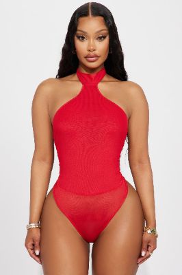 Hottest Fantasy Bodysuit - Red sold by Fashion Nova