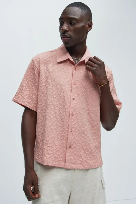 Atkinson Jacquard Shirt - Mauve sold by Fashion Nova