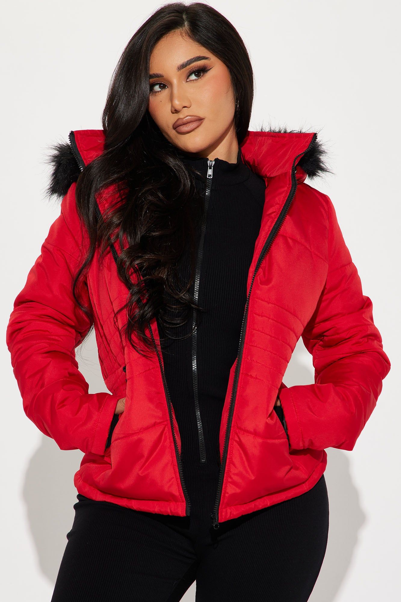 Snowmobile Ready Puffer Jacket - Red sold by Fashion Nova product image thumbnail 3