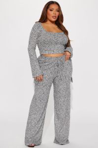 Wanderlust Cargo Pant Set - Grey sold by Fashion Nova