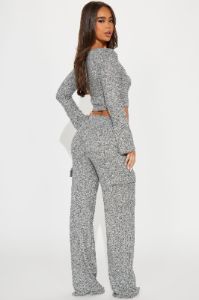 Wanderlust Cargo Pant Set - Grey sold by Fashion Nova