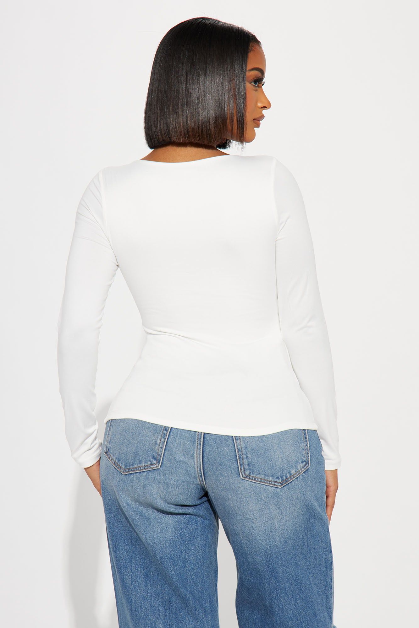 Myra Double Lined Top - White sold by Fashion Nova product image thumbnail 3