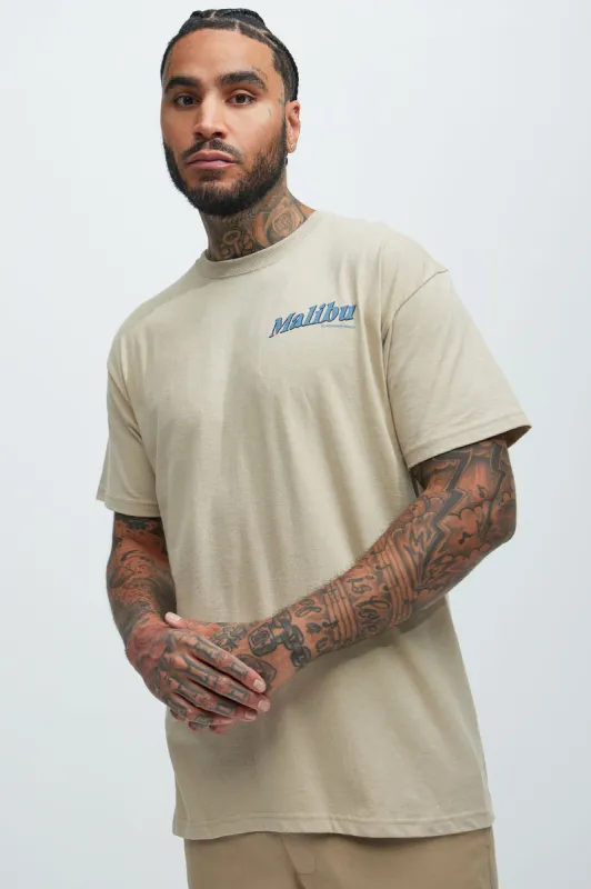 Malibu Beach Vibe Short Sleeve Tee - Sand sold by Fashion Nova